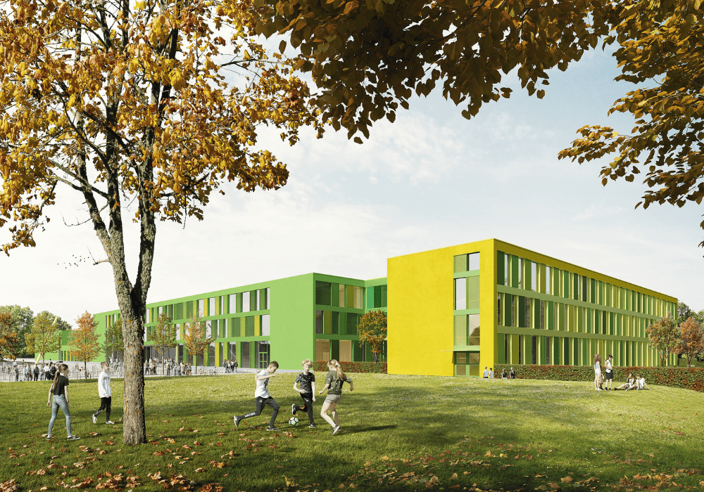 Frost im Winter: Neue Schulgebäude erst in den Herbstferien fertig